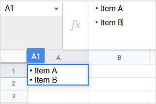 Cách đánh dấu đầu dòng trong Google Sheets