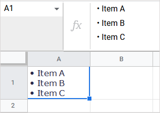 Cách đánh dấu đầu dòng trong Google Sheets