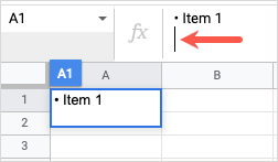 Cách đánh dấu đầu dòng trong Google Sheets