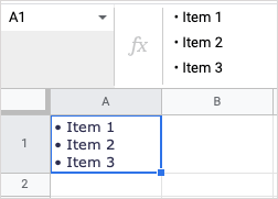 Cách đánh dấu đầu dòng trong Google Sheets