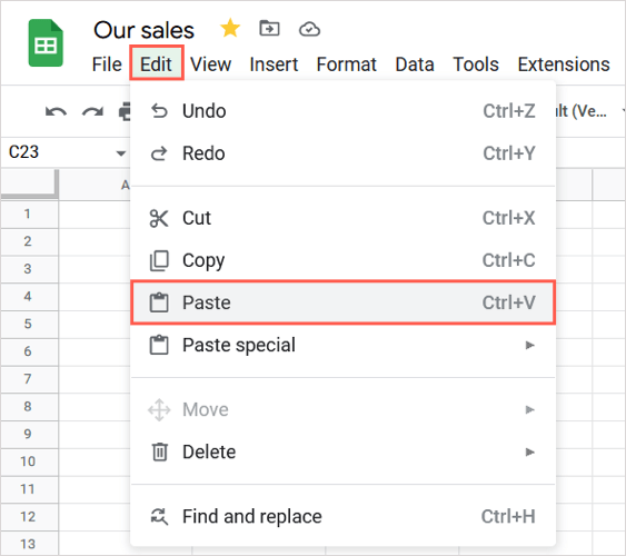 Cách đánh dấu đầu dòng trong Google Sheets