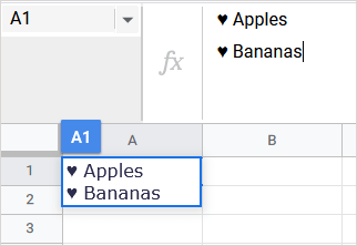 Cách đánh dấu đầu dòng trong Google Sheets