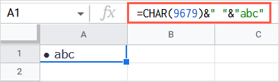 Cách đánh dấu đầu dòng trong Google Sheets