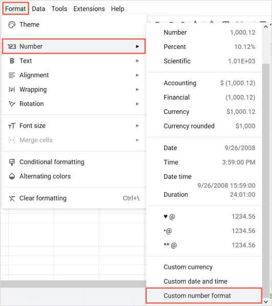 Cách đánh dấu đầu dòng trong Google Sheets