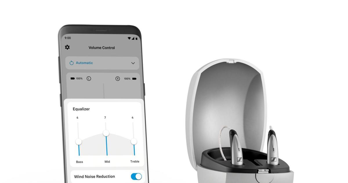 Máy trợ thính không kê đơn đầu tiên của Sennheiser đi kèm hộp sạc hiện đại