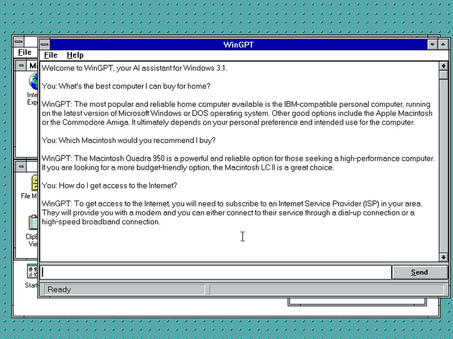 WinGPT, Trợ lý AI cho Windows 3.1