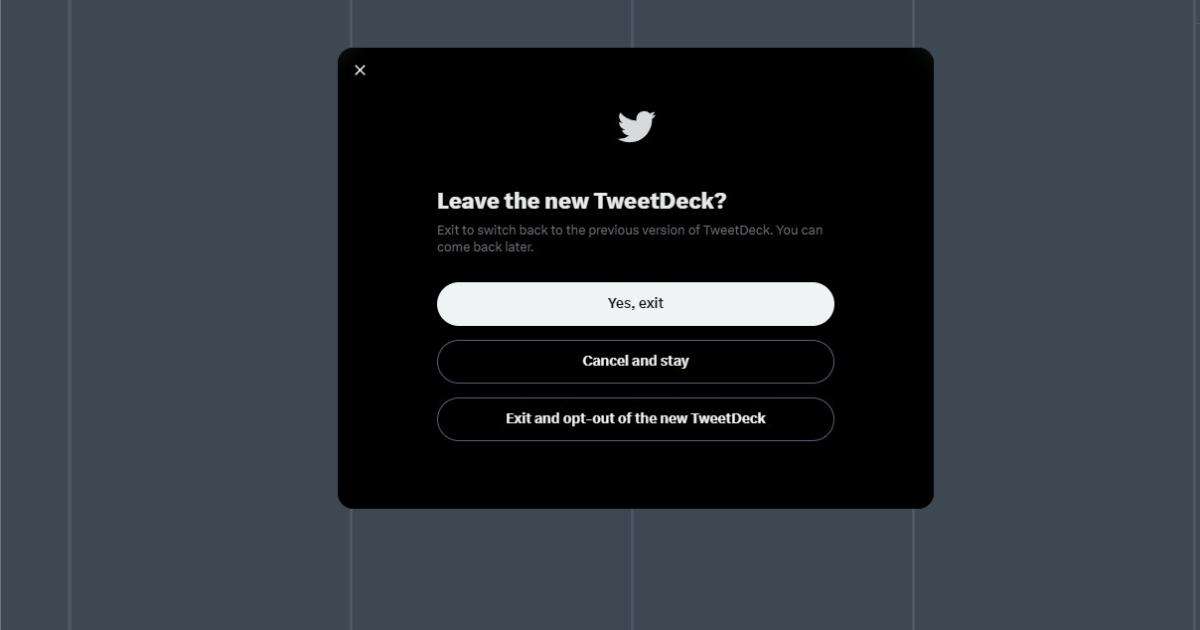 Phiên bản cũ, tốt của TweetDeck đã trở lại